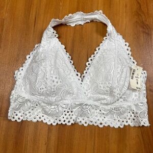 Aeropostale Women’s White Lace Bralette Size XL